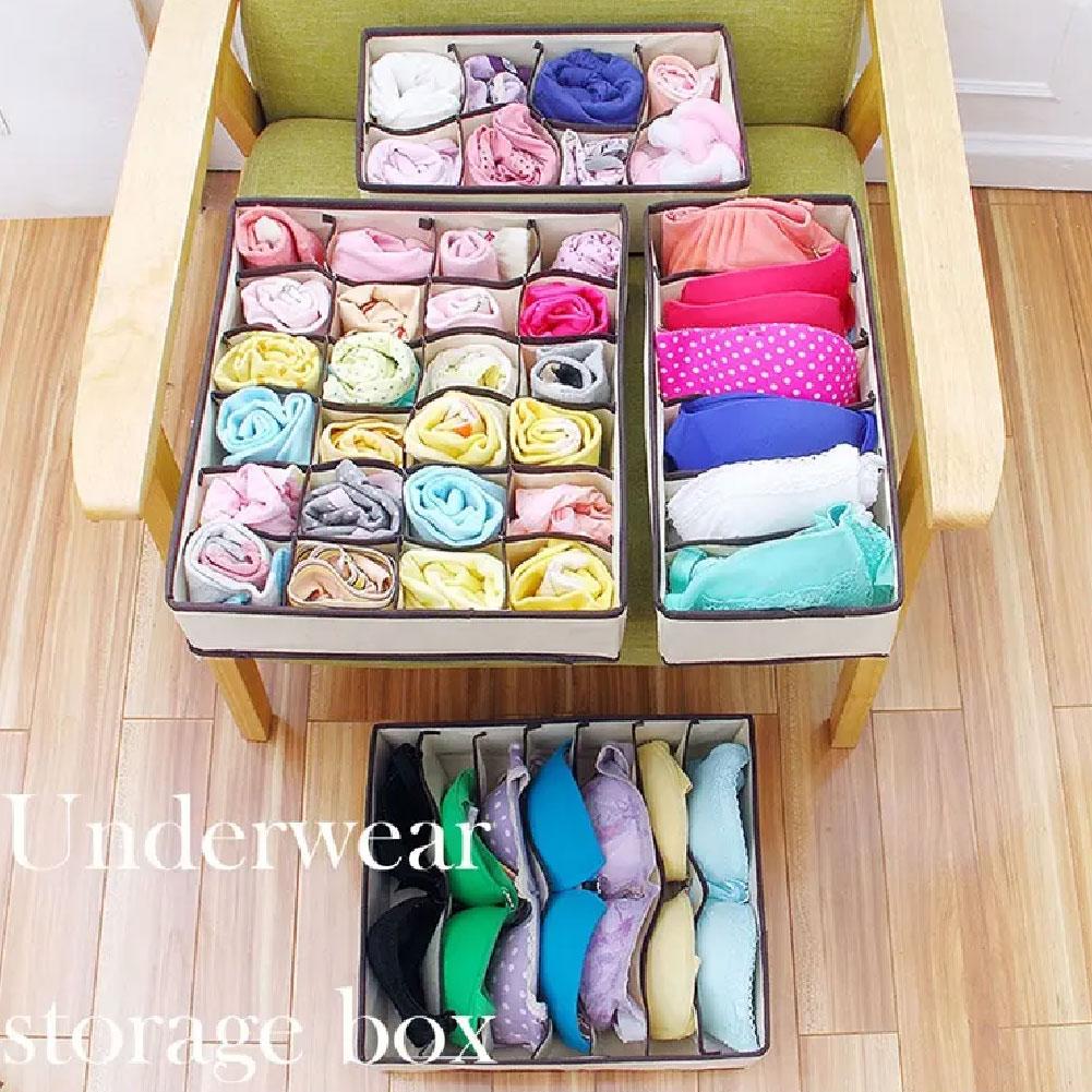 Drawer Organizer Peg - Foldable Closet Drawer Organizer Bins for