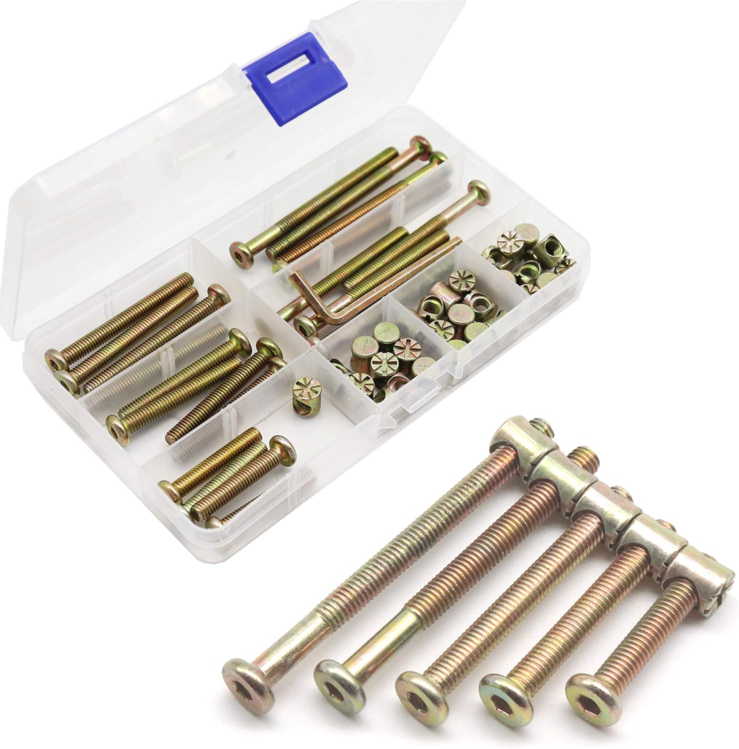 Furniture Hardware Barrel Nut - Furniture Hardware Replacement Kit with Hex