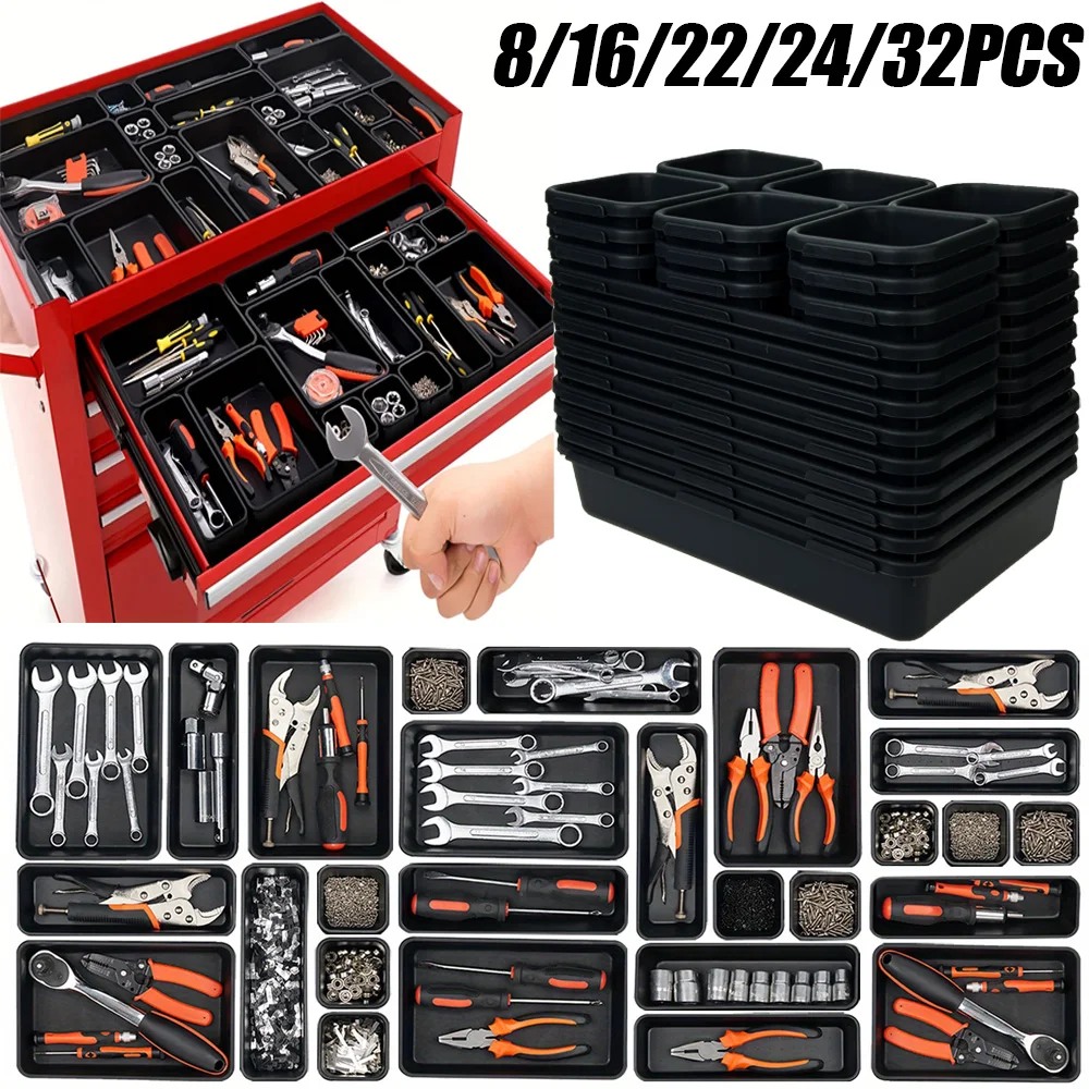 Drawer Organizer Peg - 8/22/32pcs Tool Organizer Box Tray Dividers