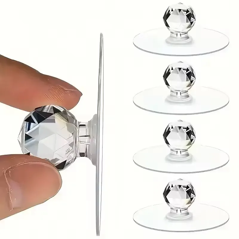 Furniture Hardware Bolts - 20pcs Transparent Crystal Door Knobs Cabinet