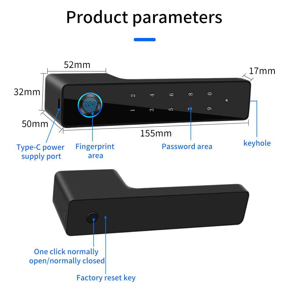 Minimalist Electronic Fingerpr - Furniture Hardware Bolts 评论和价格