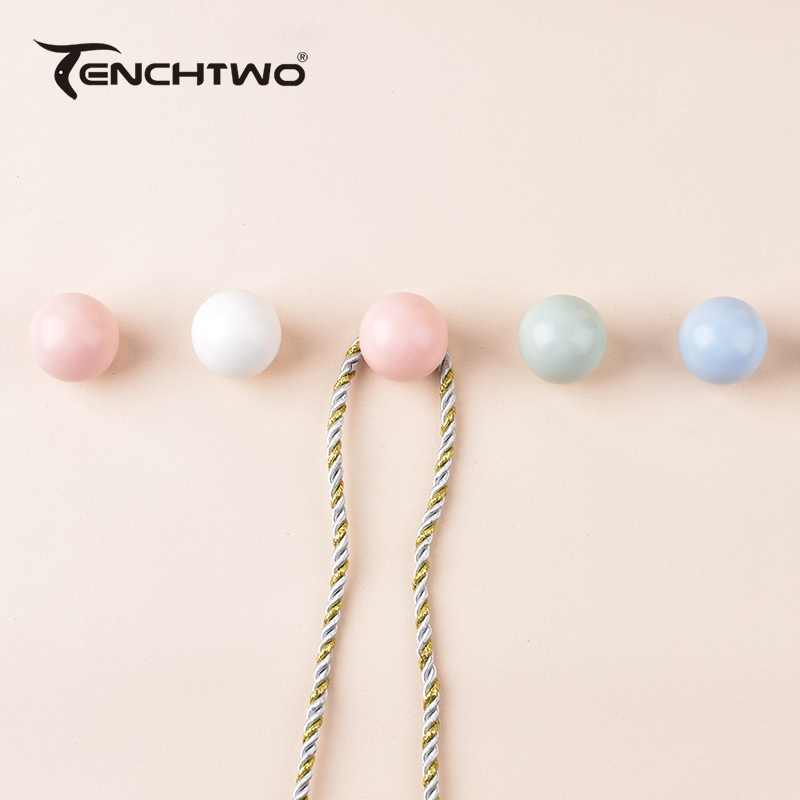 Round Ceramic Hook Clothes Han - Furniture Hardware Brackets 评论和价格