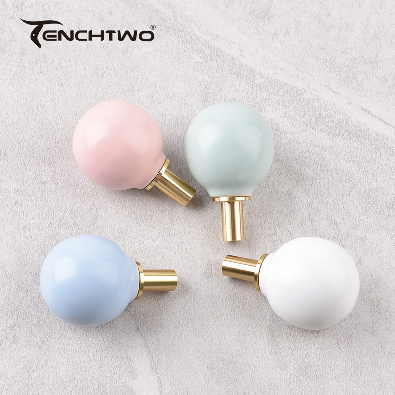 Round Ceramic Hook Clothes Han - Furniture Hardware Brackets 评论和价格