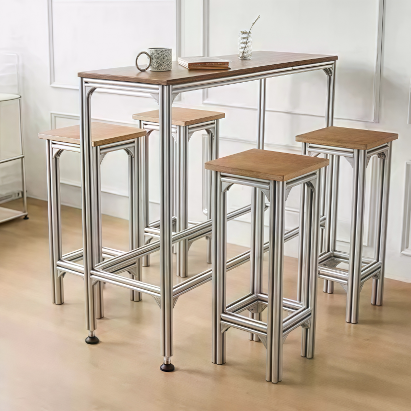 solid wood high bar table and  - Furniture Hardware Shop 评论和价格