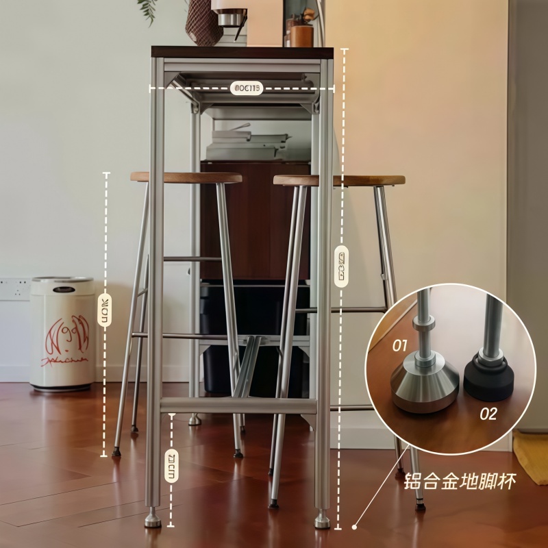 solid wood high bar table and  - Furniture Hardware Shop 评论和价格