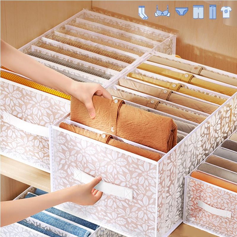 Jeans Compartment Storage Box  - Drawer Organizer Peg 评论和价格