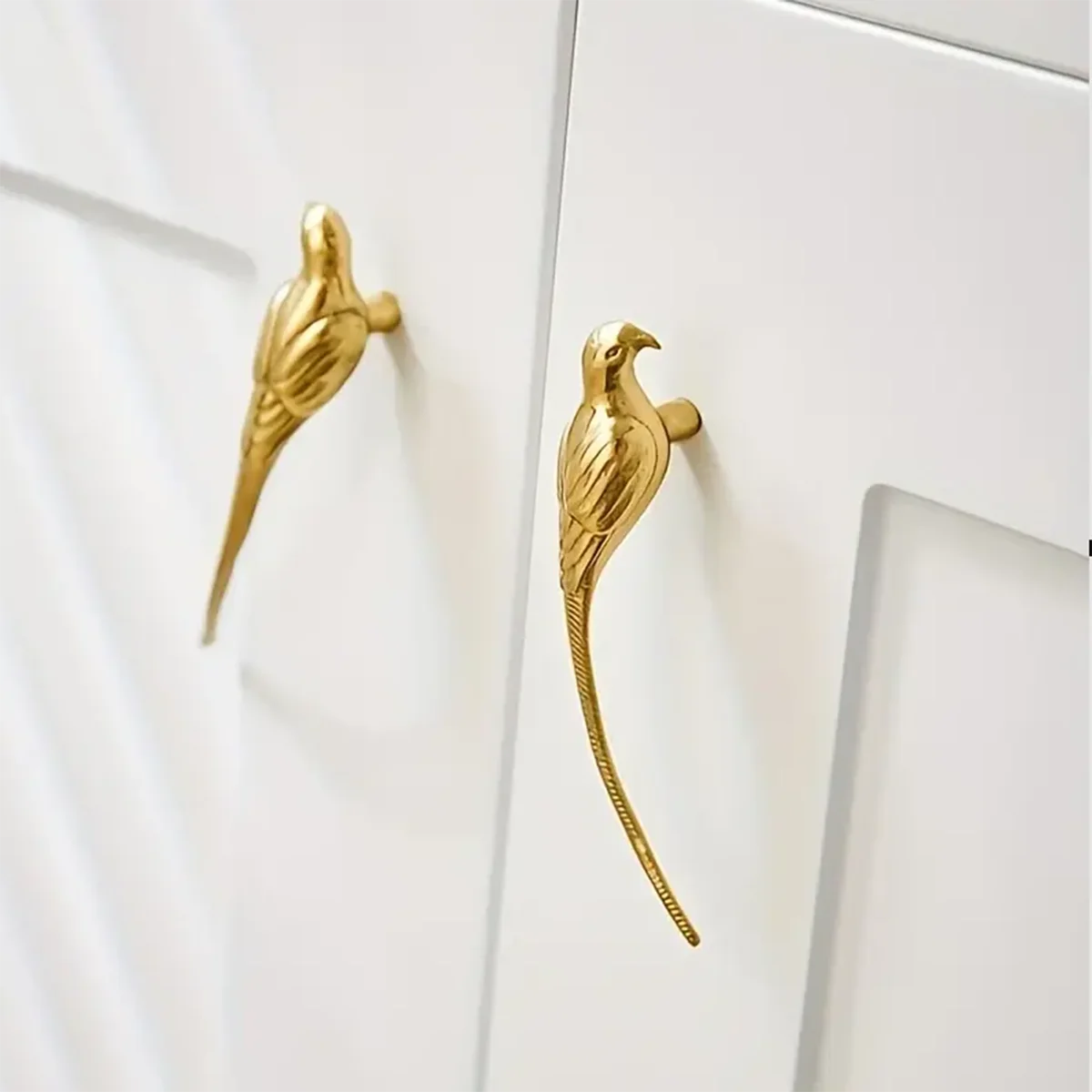 Golden Bird Drawer Pulls - Uni - Unique Furniture Hardware 评论和价格
