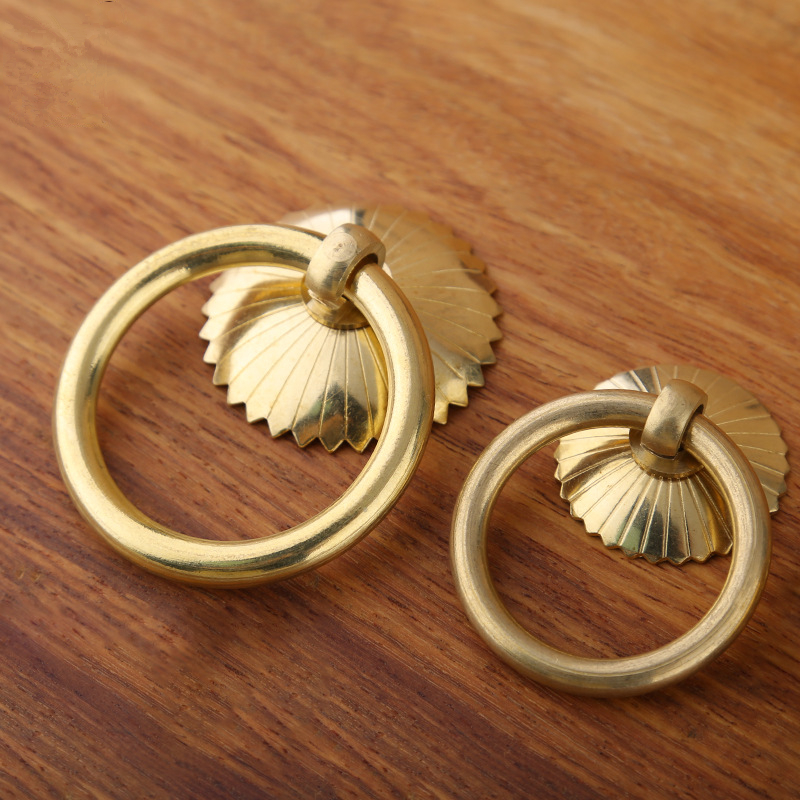 Vintage Brass Cabinet Ring Kno - Furniture Hardware Bolts 评论和价格
