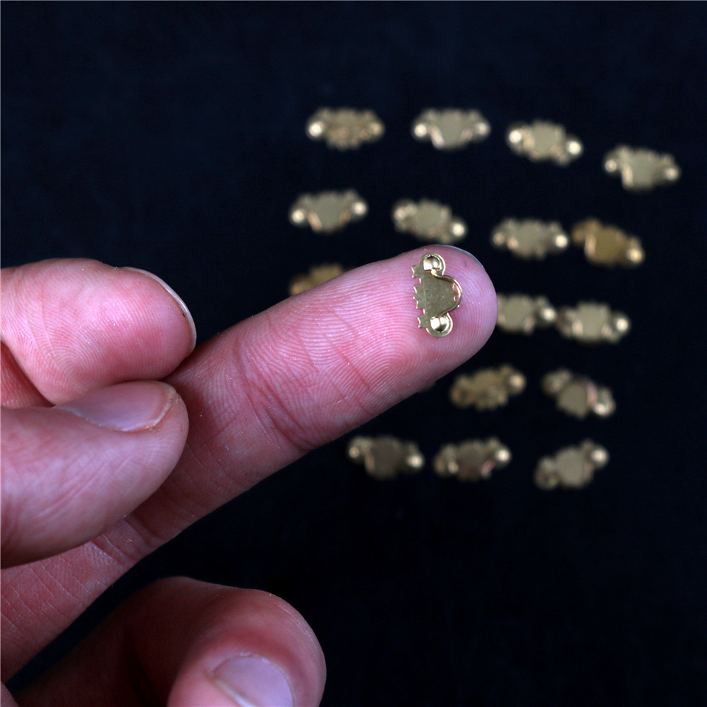 20pcs Dollhouse Miniature 1:12 - Drawer Pull Gold 评论和价格