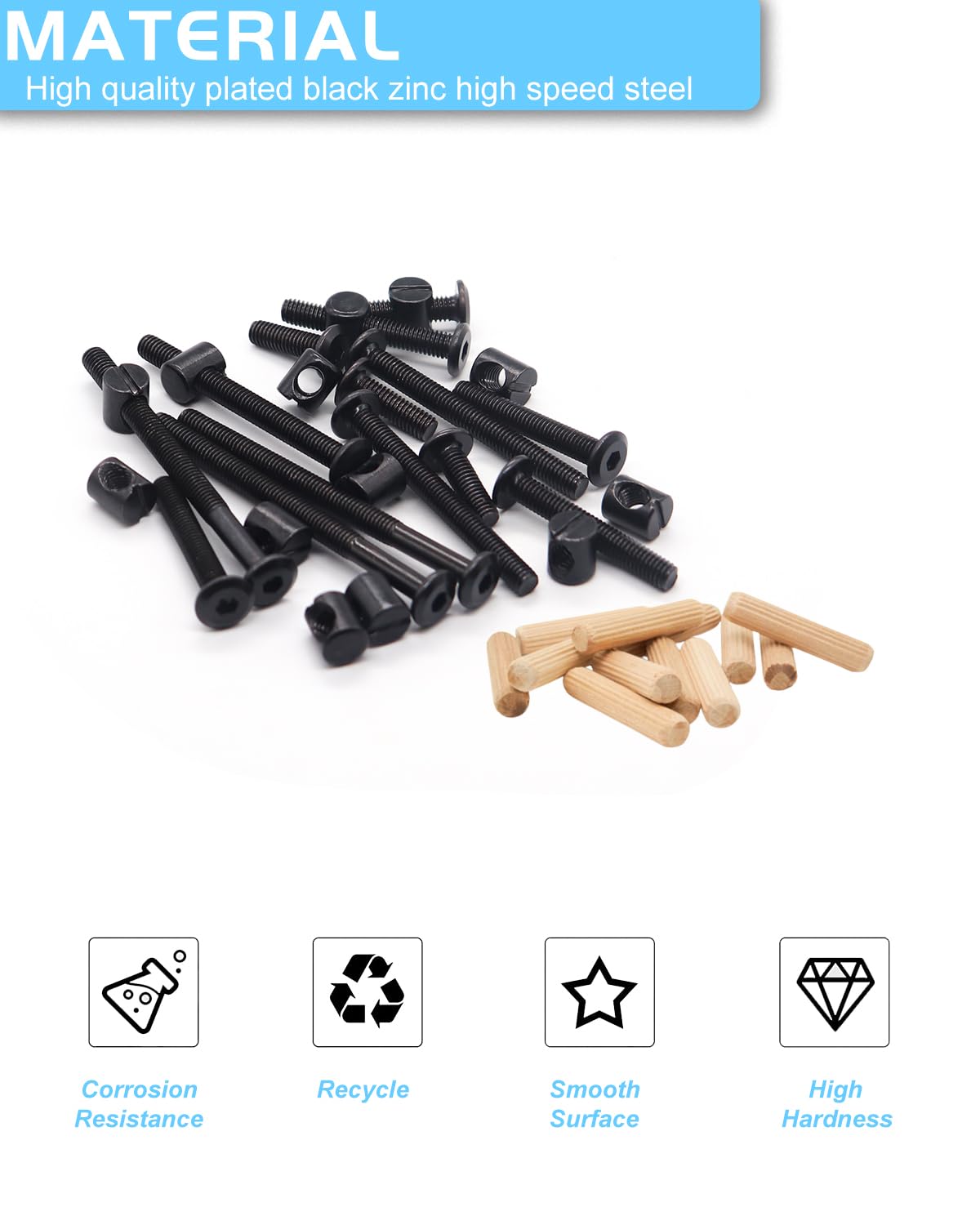 Crib Screws Hardware Replaceme - Furniture Hardware Barrel Nut 评论和价格