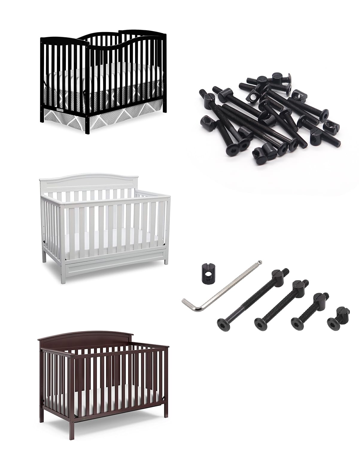Crib Screws Hardware Replaceme - Furniture Hardware Barrel Nut 评论和价格