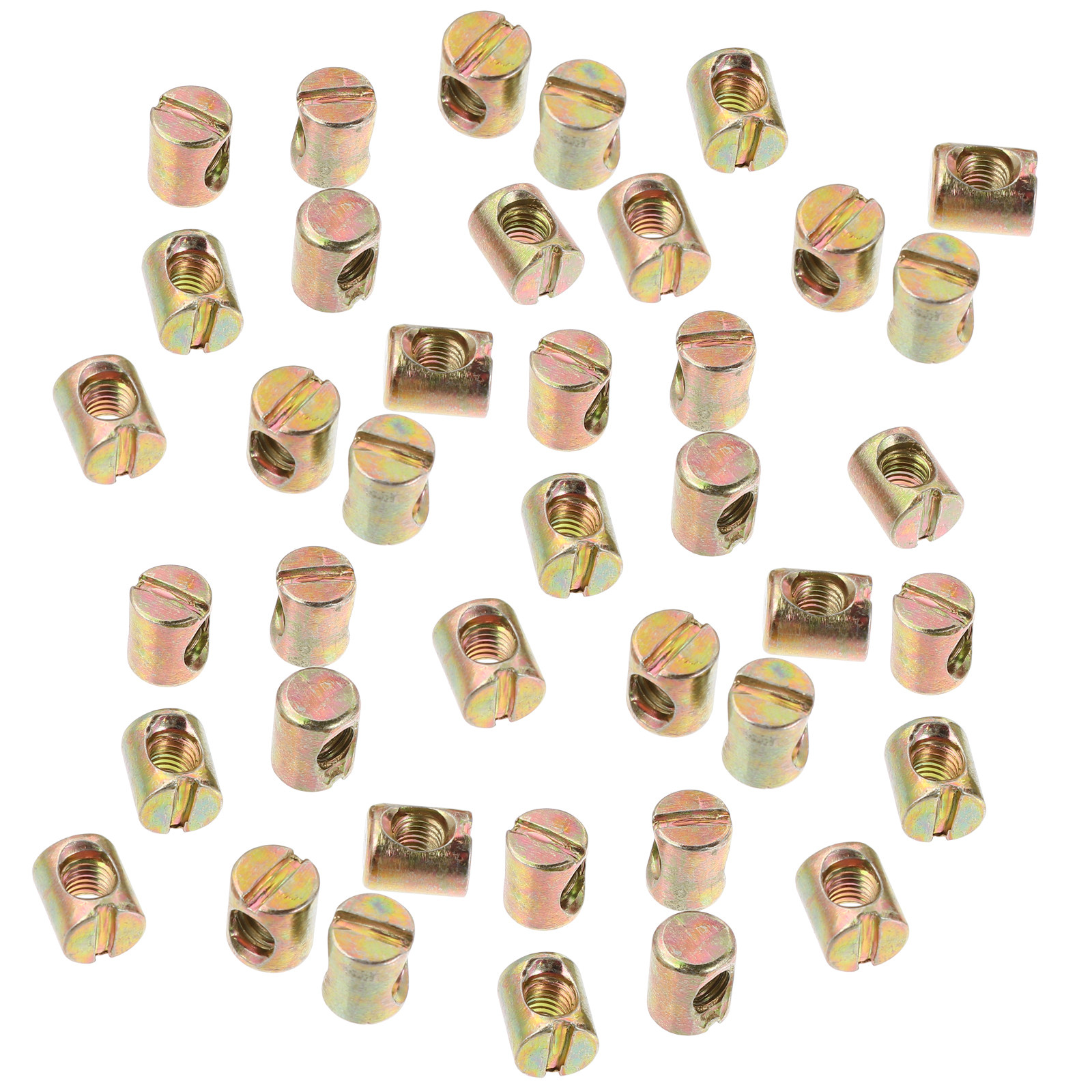 55Pcs Hammer Head Nuts Steel B - Furniture Hardware Barrel Nut 评论和价格