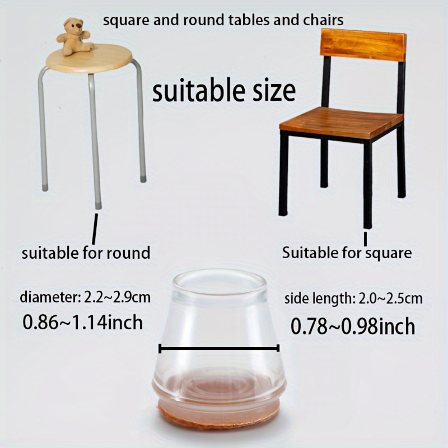 24pcs Silicone Chair Leg Prote - Furniture Hardware Brackets 评论和价格