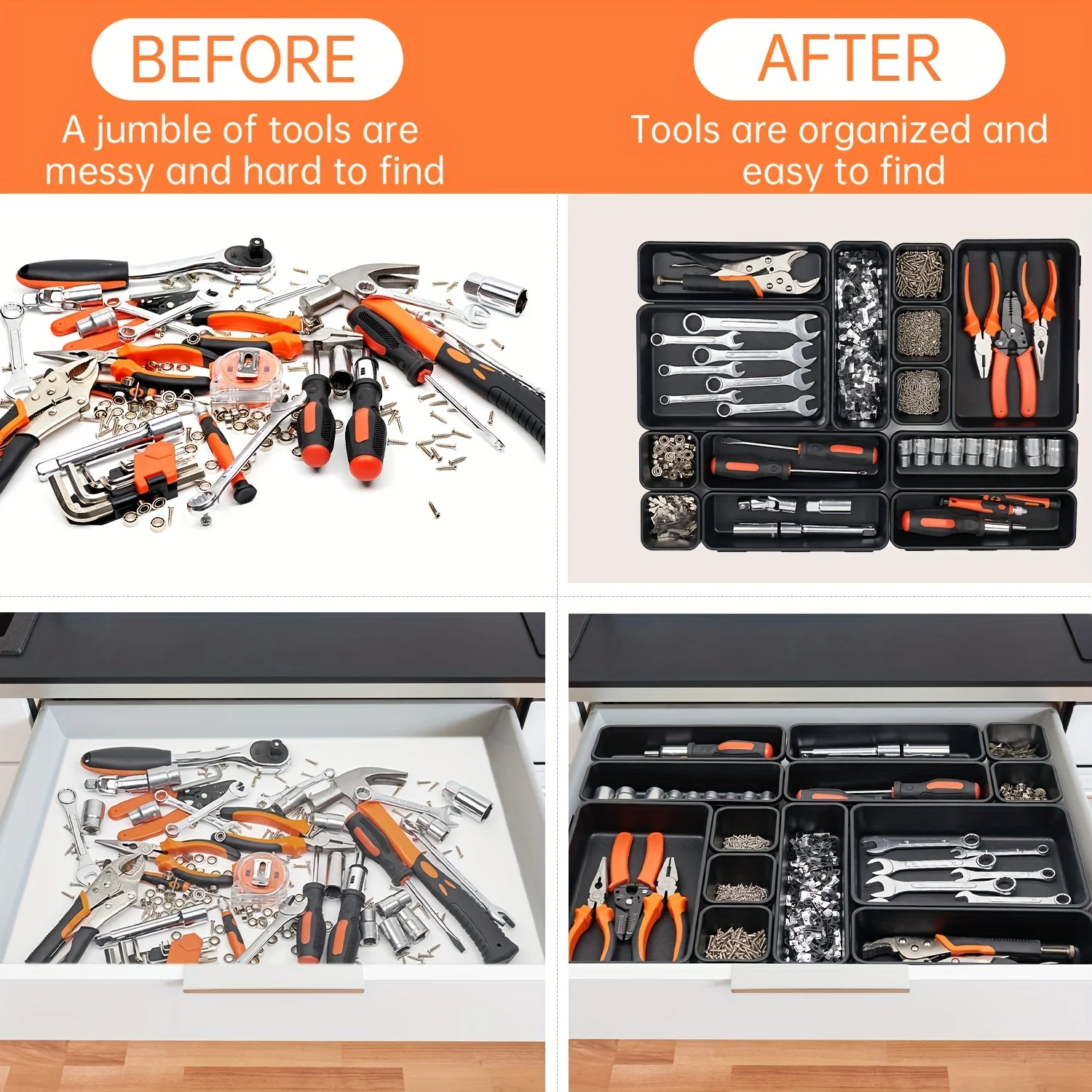 8/22/32pcs Tool Organizer Box  - Drawer Organizer Peg 评论和价格
