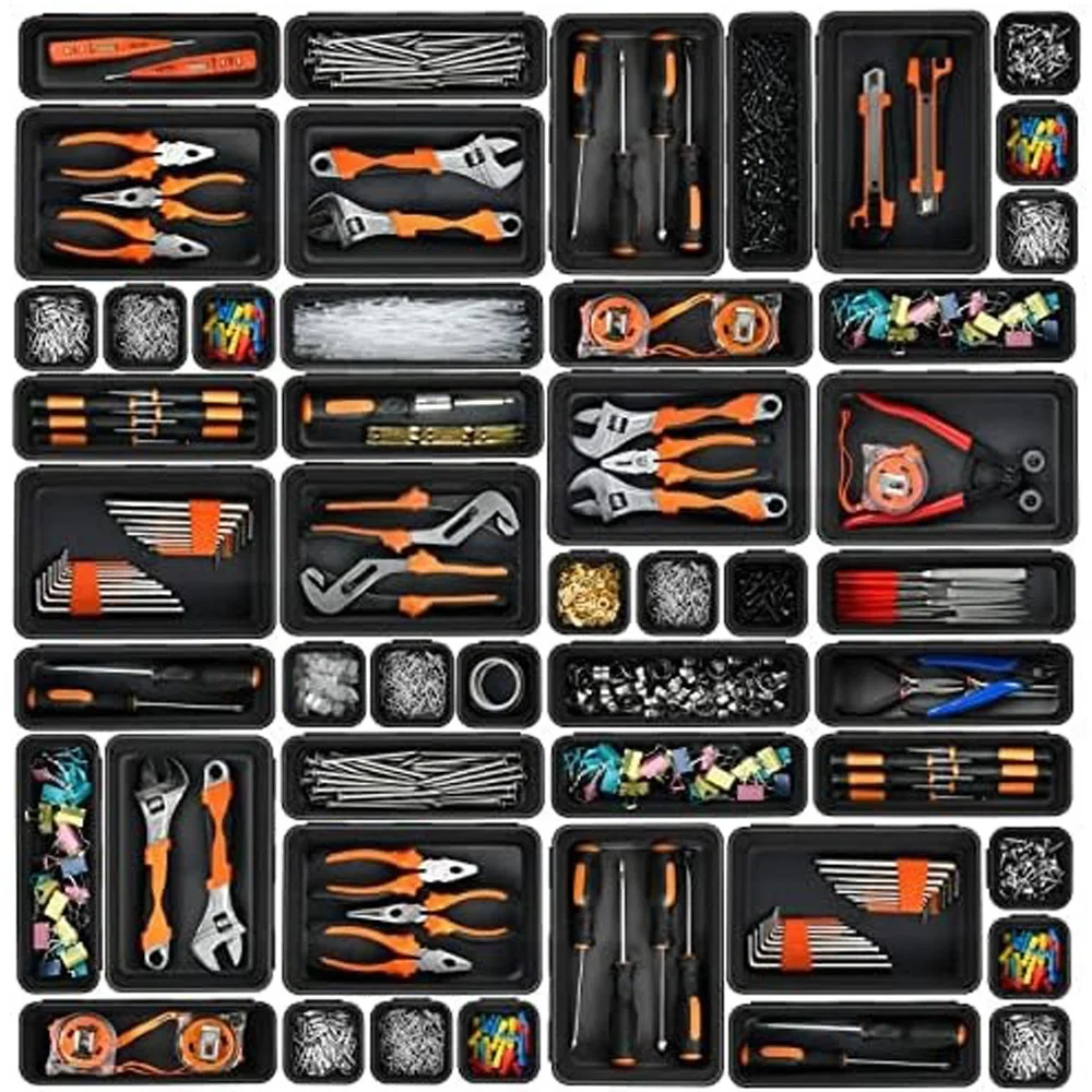 32PCS Desk Drawer Organizers 3 - Drawer Organizer Peg 评论和价格
