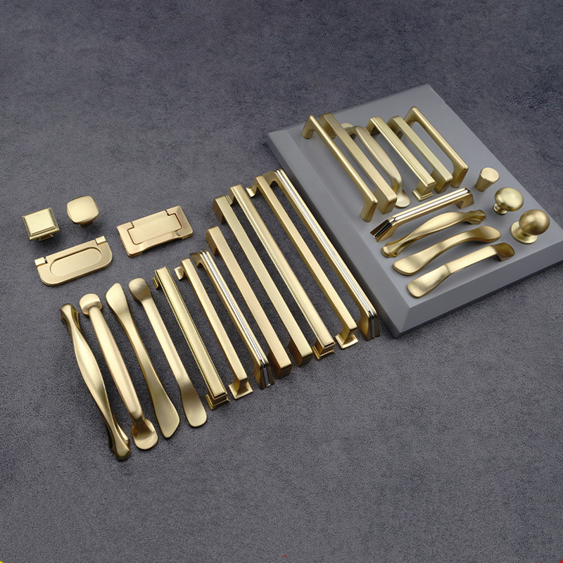 Gold Furniture Handles Aluminu - Drawer Pull Gold 评论和价格