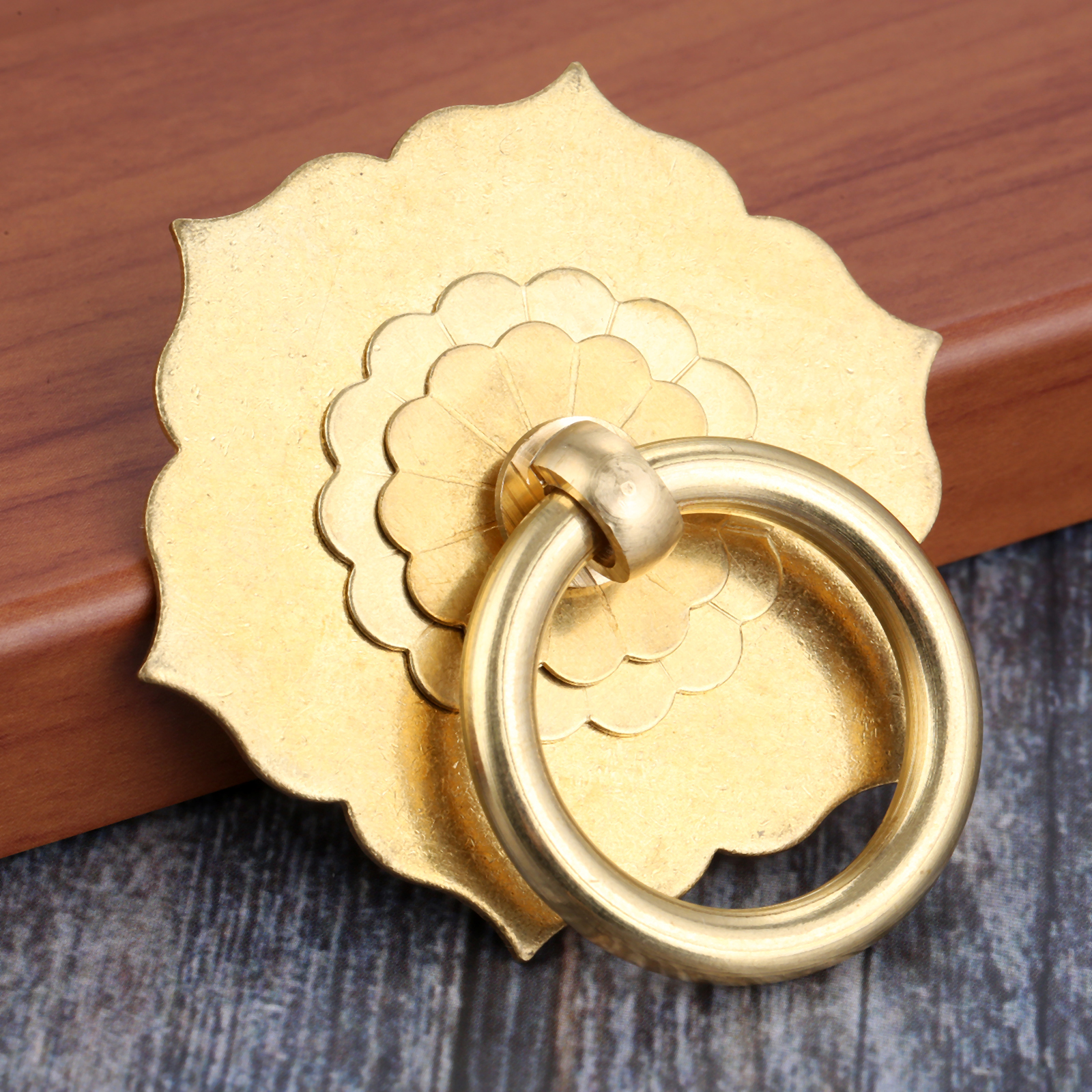 1PC 62*60mm Brass Unique Flowe - Unique Furniture Hardware 评论和价格