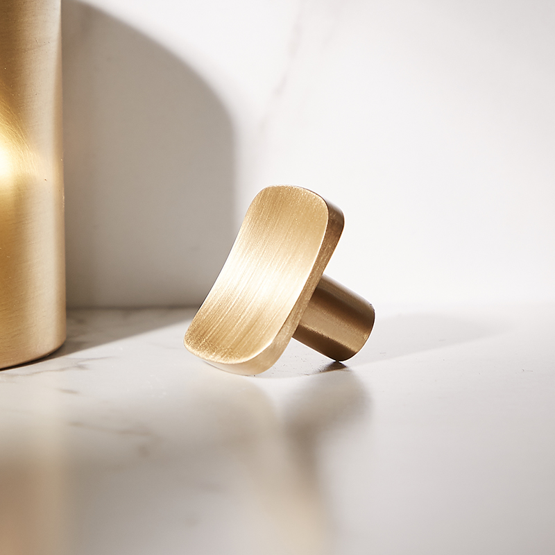 Modern Solid Brass Cabinet Kit - Drawer Pull Gold 评论和价格