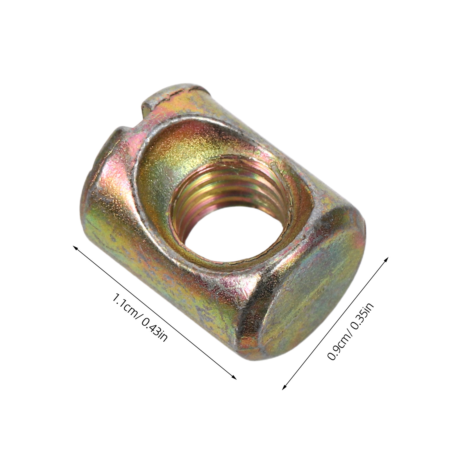 50Pcs M6 Slotted Barrel Nuts K - Furniture Hardware Barrel Nut 评论和价格