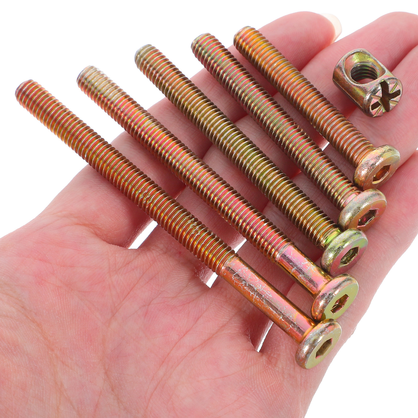 49Pcs Screw Set Hex Socket Dri - Furniture Hardware Barrel Nut 评论和价格