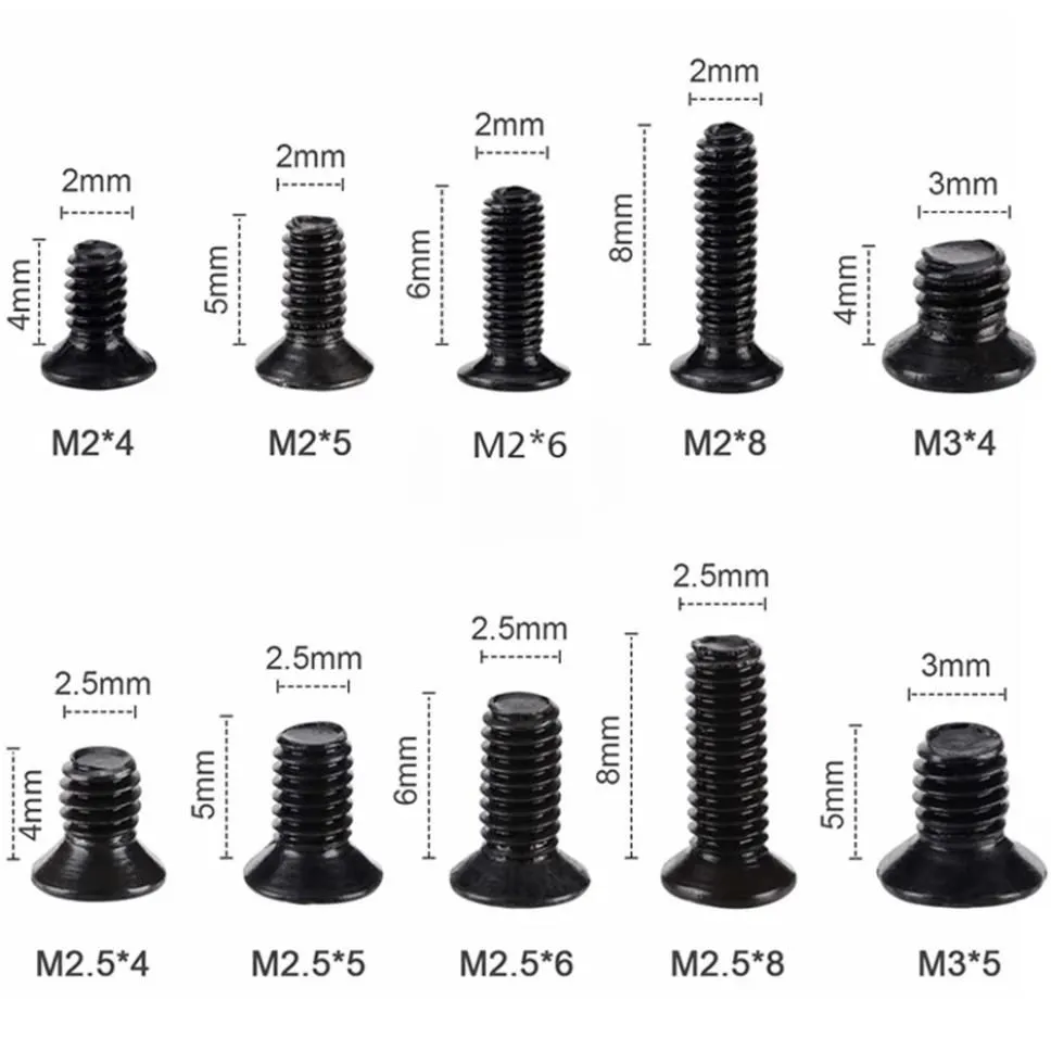 500pcs Black Screws and Screwd - Furniture Hardware Types 评论和价格