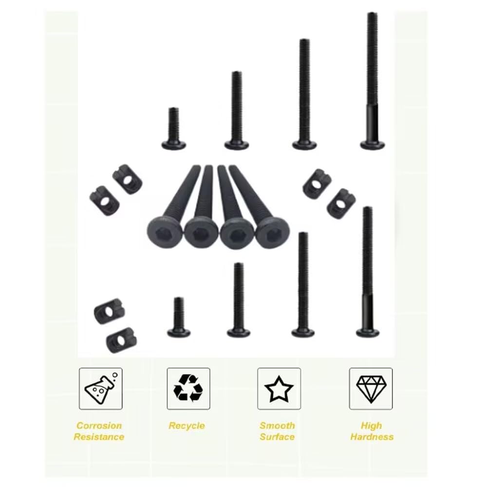 32 Set M6x12mm/16mm/25mm/35mm/ - Furniture Hardware Barrel Nut 评论和价格