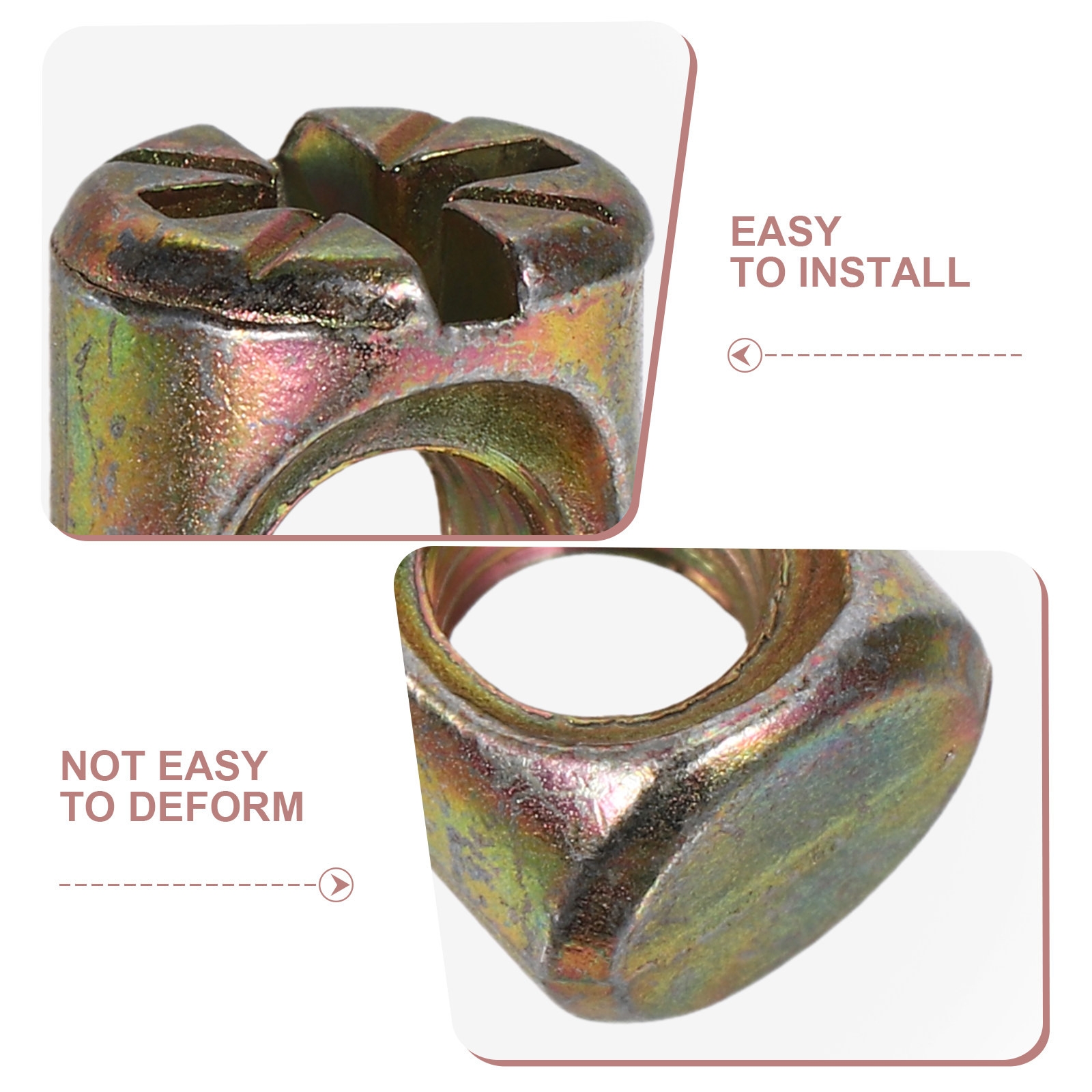 50Pcs M6 Slotted Barrel Nuts K - Furniture Hardware Barrel Nut 评论和价格