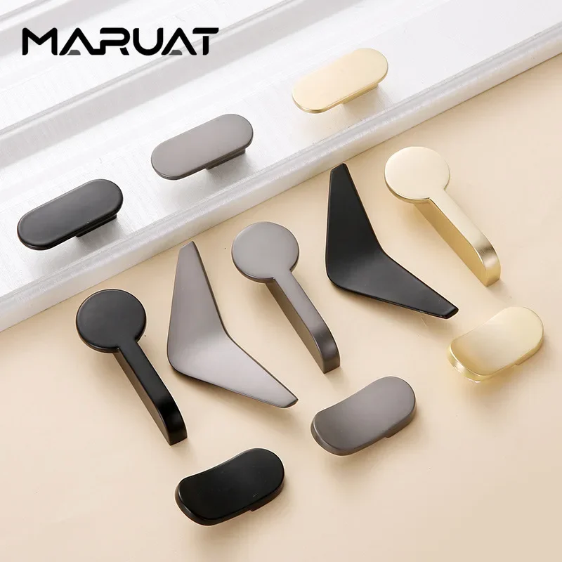 Zinc Alloy Modern Gold Black C - Drawer Pull Gold 评论和价格