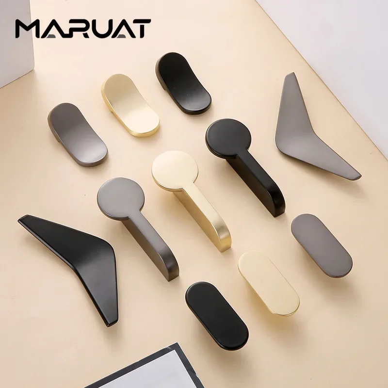 Zinc Alloy Modern Gold Black C - Drawer Pull Gold 评论和价格