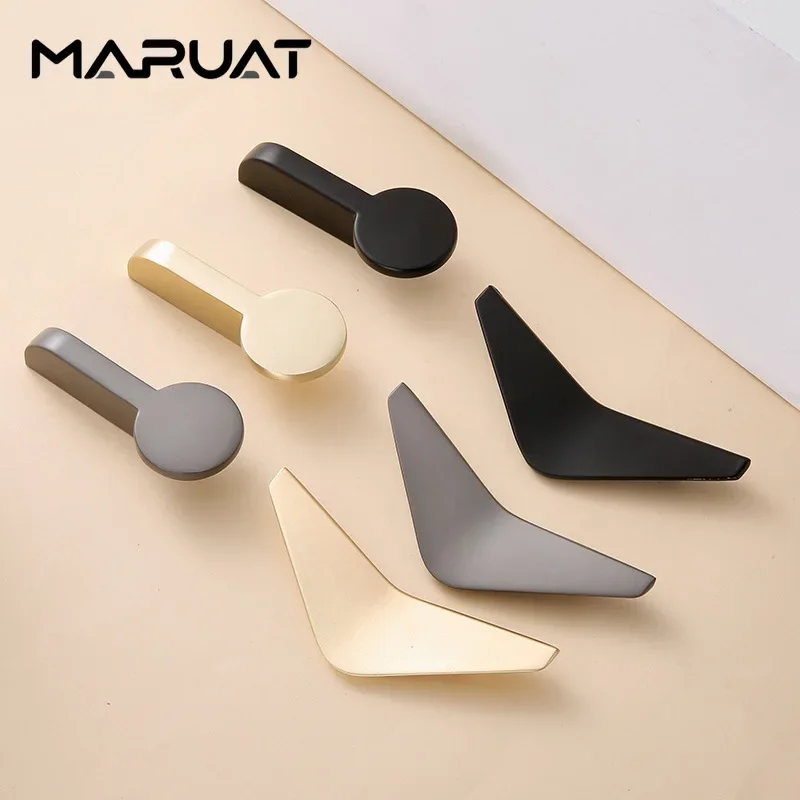 Zinc Alloy Modern Gold Black C - Drawer Pull Gold 评论和价格