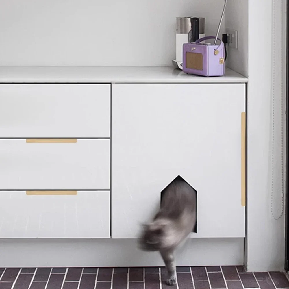 Hidden Furniture Handles Matte - Drawer Pull Gold 评论和价格