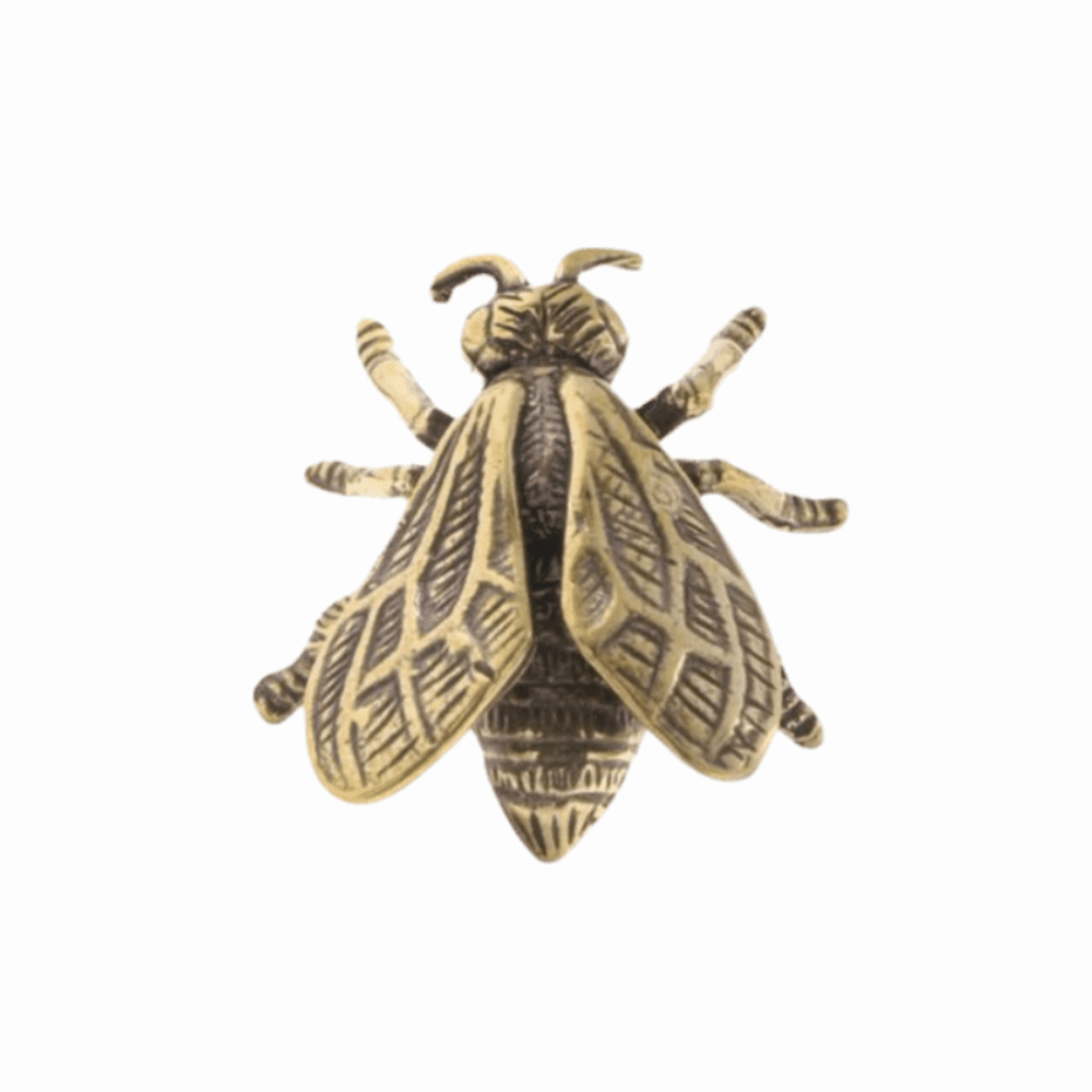 Creative Retro Bee Brass Handl - Drawer Pull Gold 评论和价格