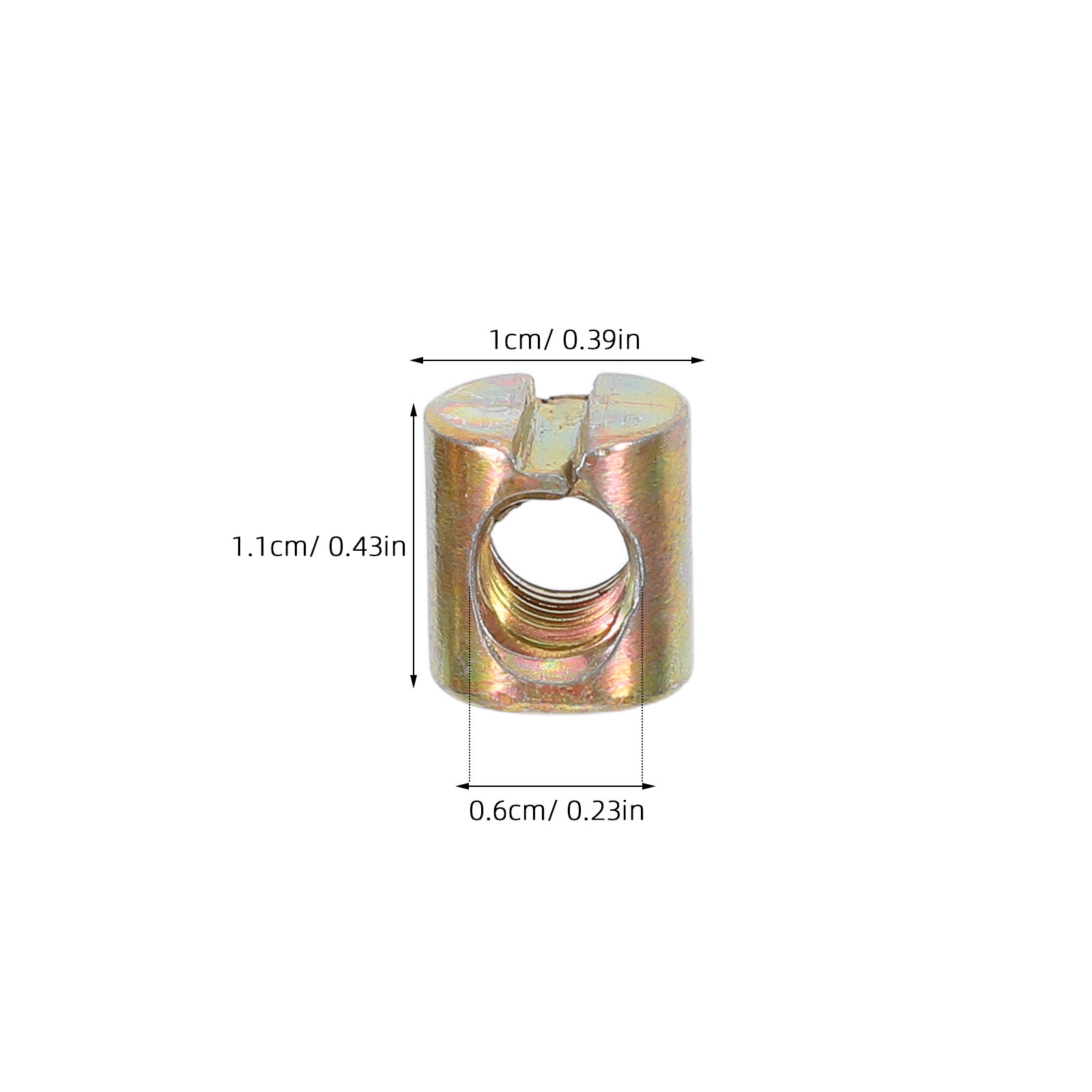100Pcs M6 Slotted Nuts Furnitu - Furniture Hardware Barrel Nut 评论和价格